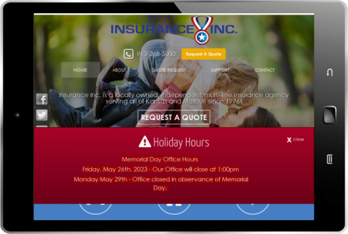 Responsive for Mobile Tablets
